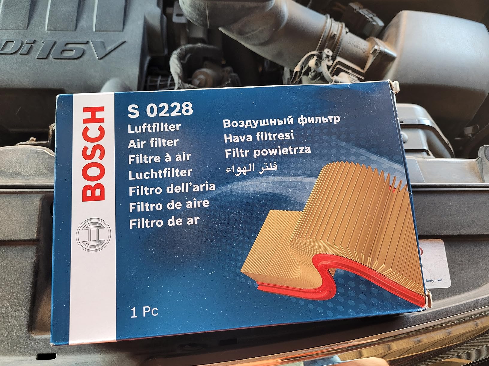 Bosch Filtri F026400228 Filtro aria motore elemento filtrante