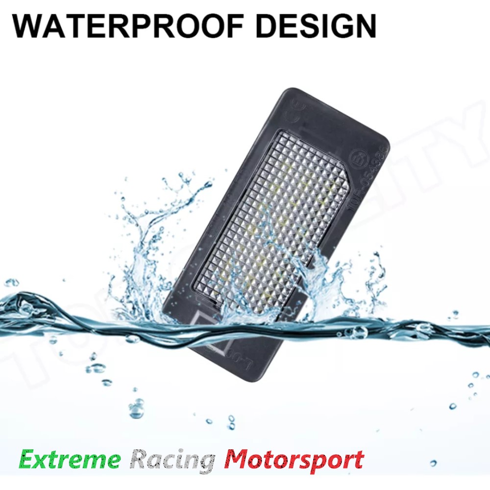 Xtreme Racing Accessori per Illuminazione LED placchette luci targa Fiat 500X 14-25 coppia