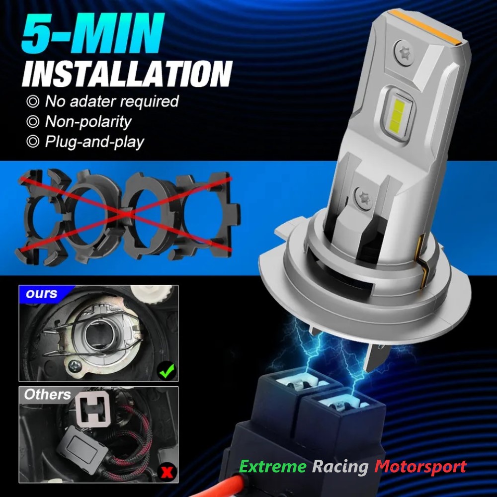 Xtreme Racing Lampadine LED ERM Z10 CPS H7 lampadine LED coppia 6500 K CANBUS