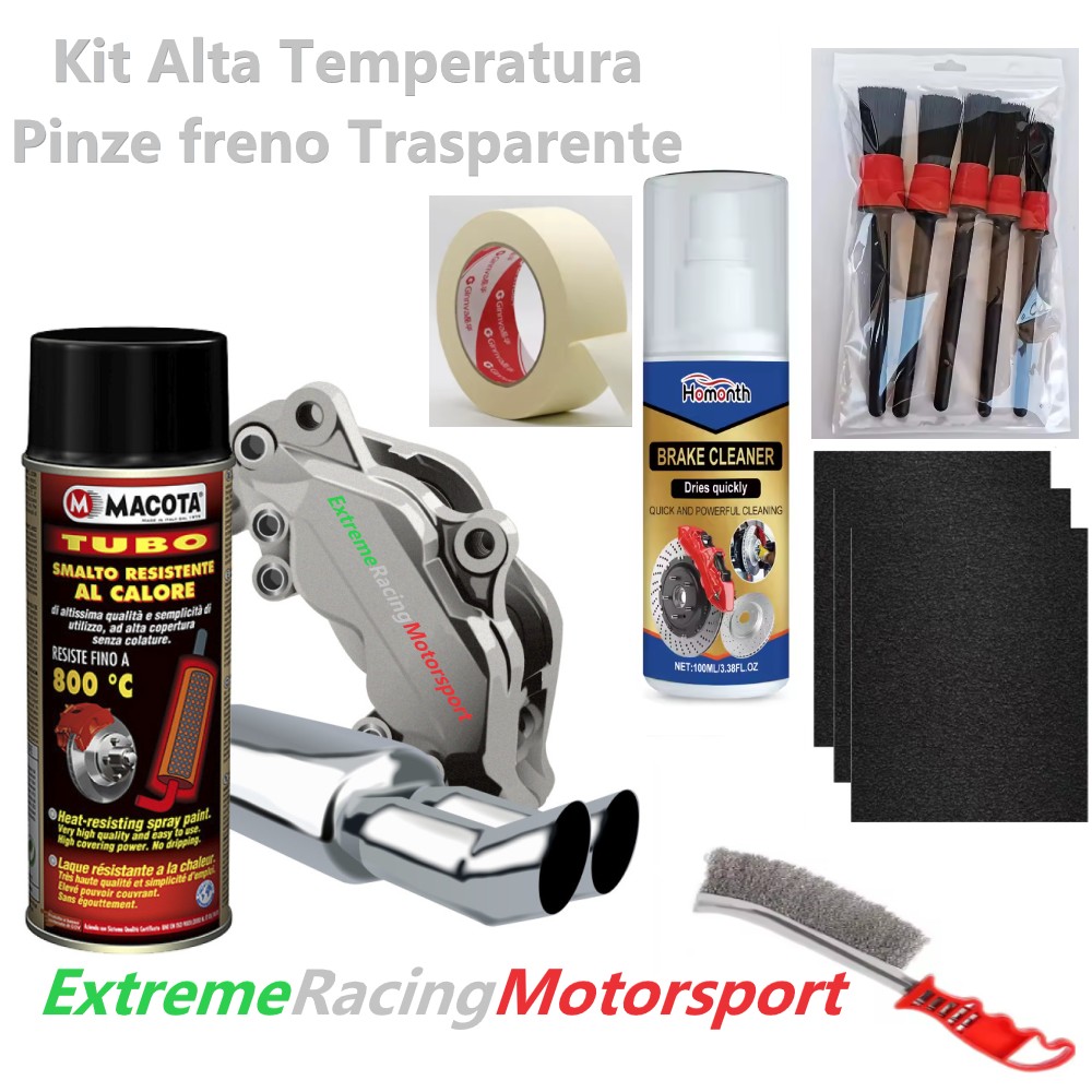 Xtreme Racing Decorazioni Auto e Adesivi Kit Vernice Pinze Freno trasparente alta temperatura