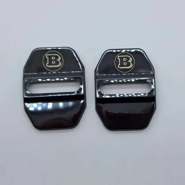 Xtreme Racing Decorazioni Auto e Adesivi Black Brabus cornici serrature metallo lucido coppia
