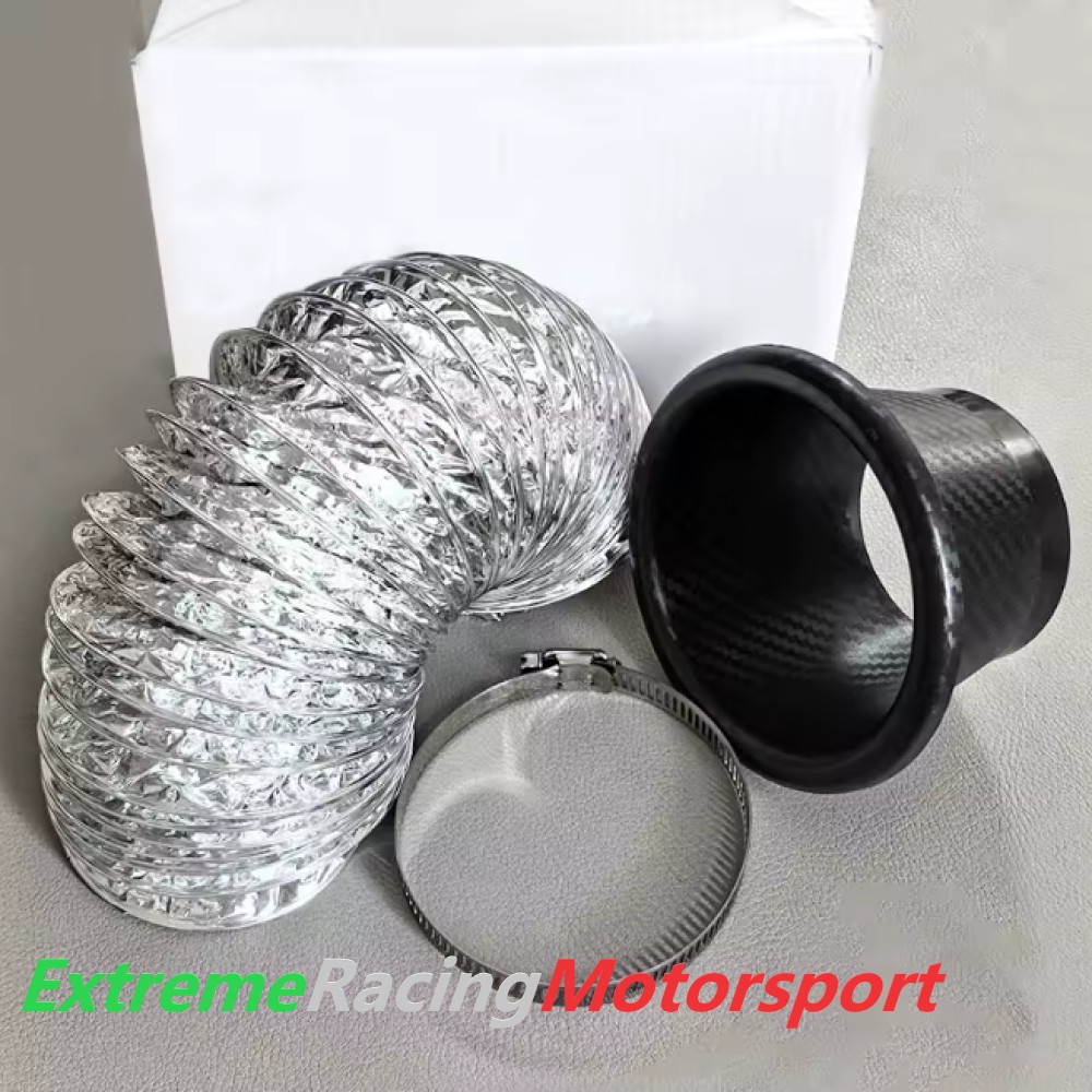 Xtreme Racing Filtri Aria presa aria convogliatore rotondo carbon look 88-63 mm