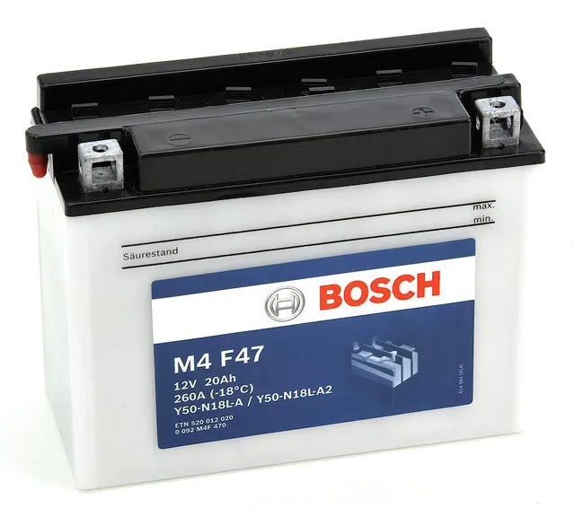 Bosch HCP Batterie 0092M4F470 batteria moto avviamento