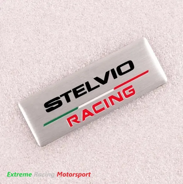 Xtreme Racing Decorazioni Auto e Adesivi Stemma Interno Stelvio Racing adesivo alluminio 6,5 x 2,3 cm
