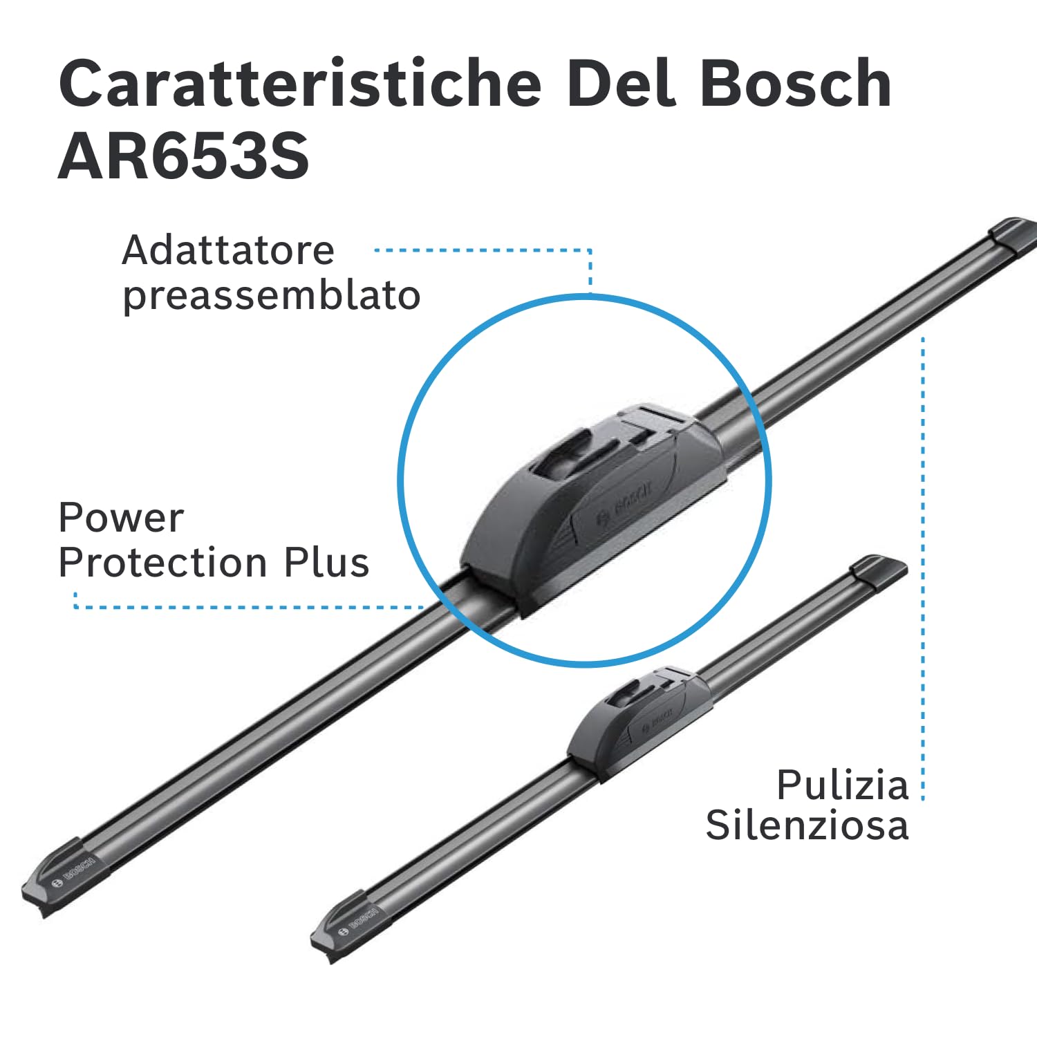 Bosch HCP Spazzole tergicristallo Aerotwin AR653S 650/400 mm anteriori