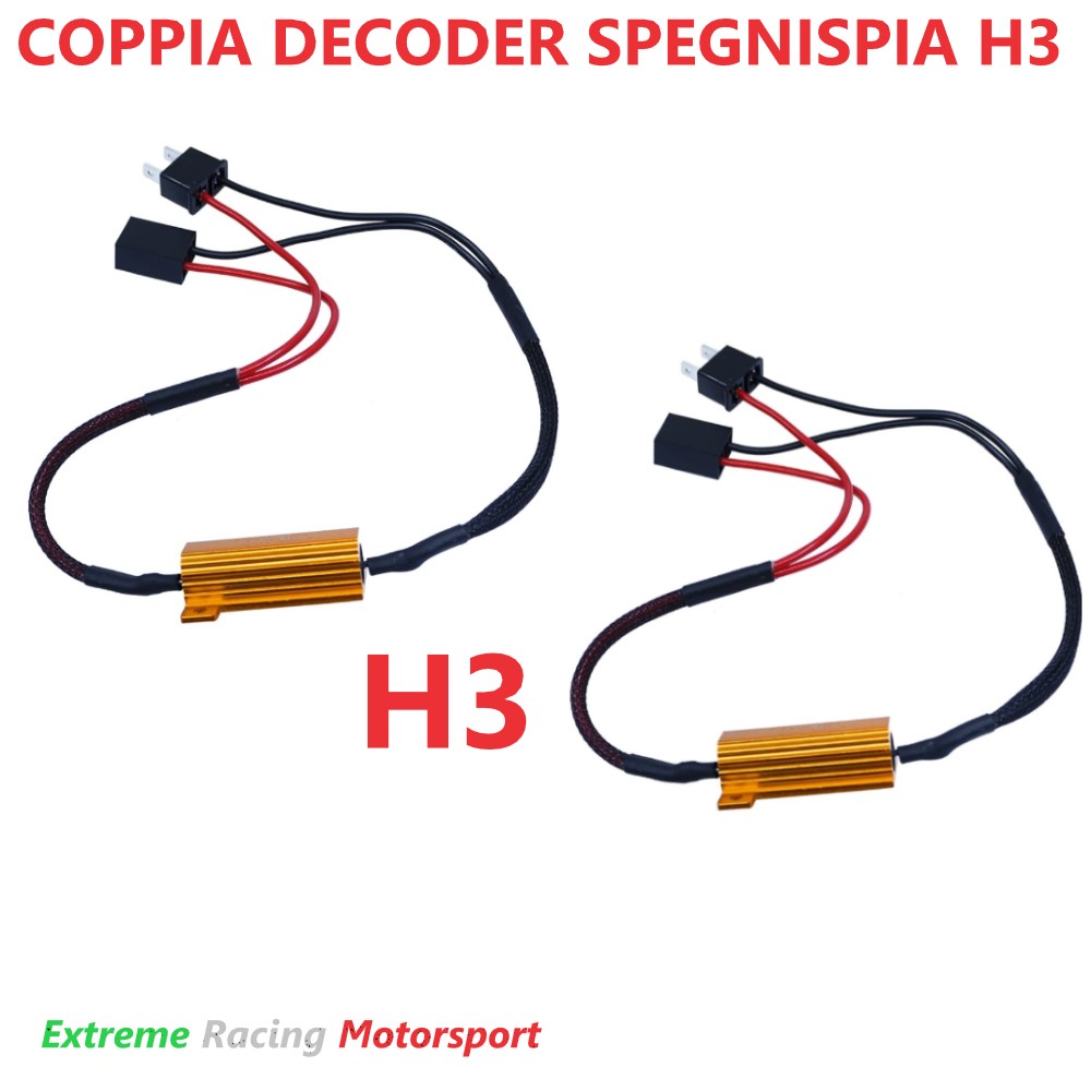 Xtreme Racing Accessori per Illuminazione LED Decoder ERM H3 Typ 2 decoder LED coppia CANBUS