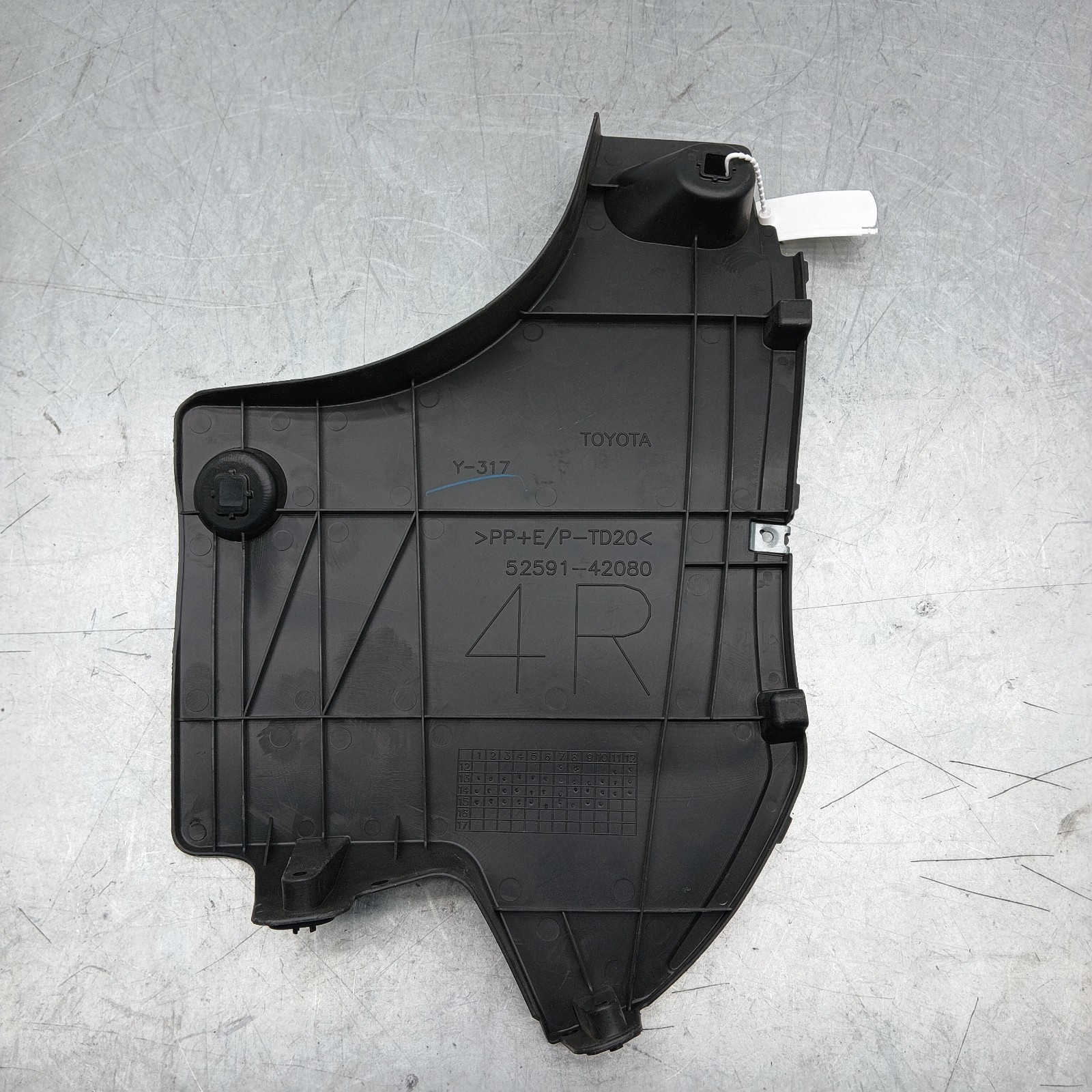 Pomili Lamierati esterni Toyota RAV4 paraspruzzi posteriore sinistro 2013-2016 OEM 52591-42080