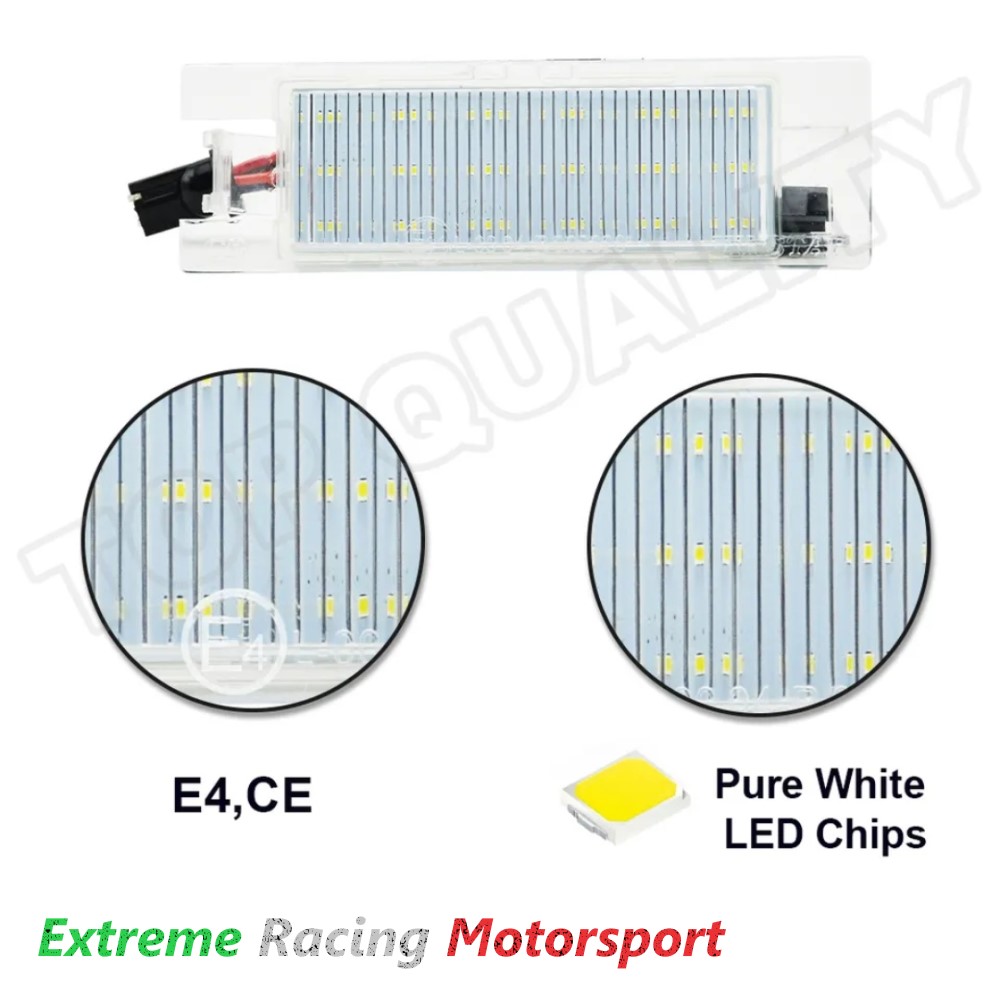Xtreme Racing Accessori per Illuminazione LED Alfa Romeo GT 03-10 placchette luci targa coppia