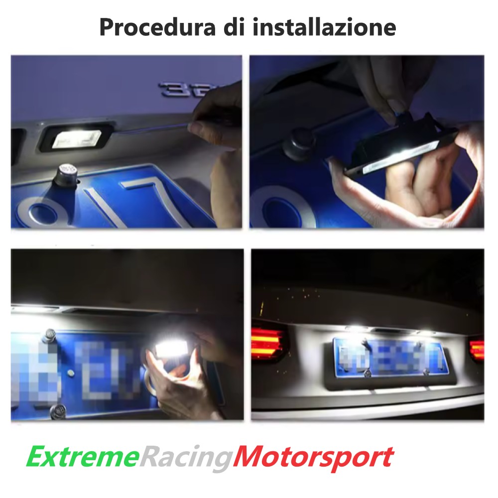 Xtreme Racing Accessori per Illuminazione LED Peugeot 308 07- placchette LED bianche IP68