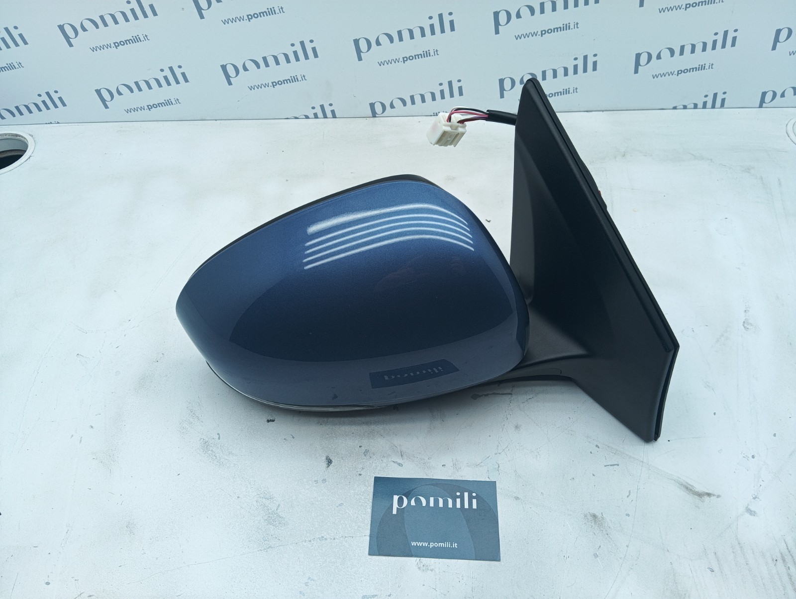 Pomili Cristalli Prius 3ª serie specchietto destro blu metallizzato