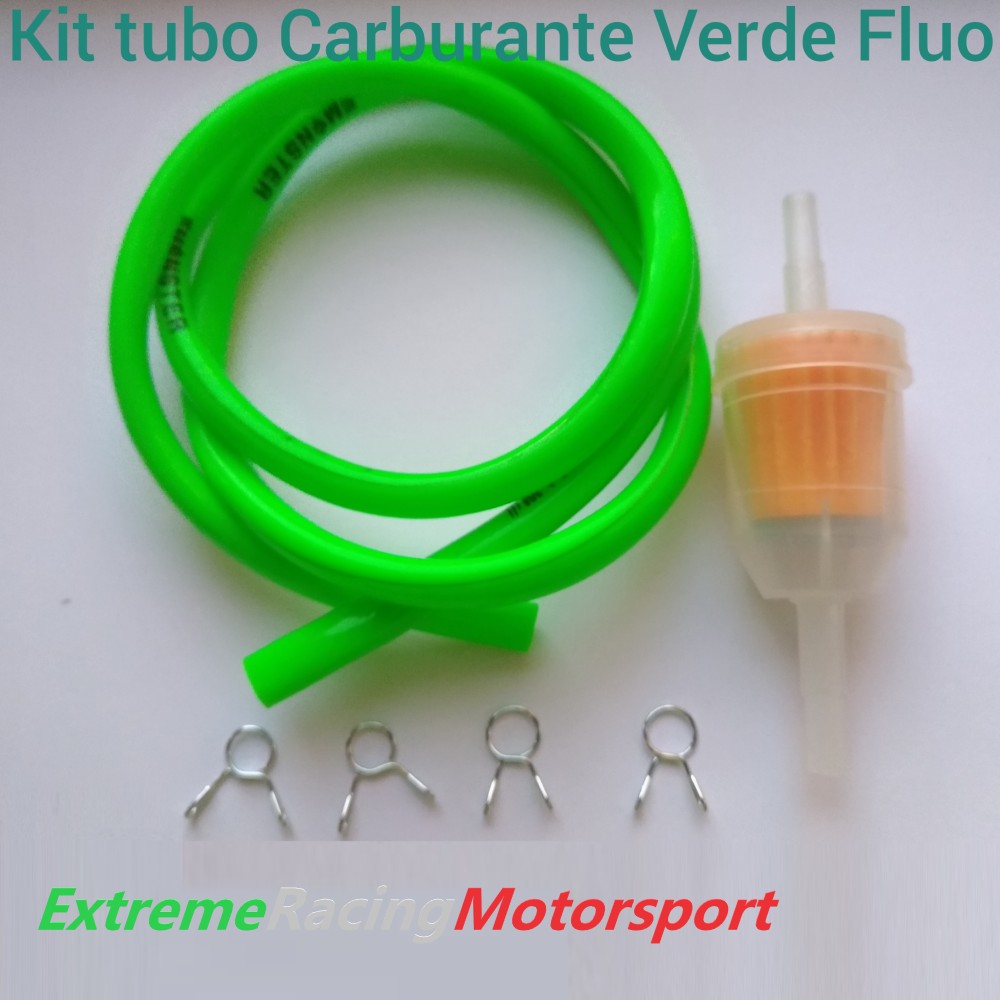 Xtreme Racing Impianto Carburante Kit tubo carburante 5×7 mm 6 pezzi verde fluo