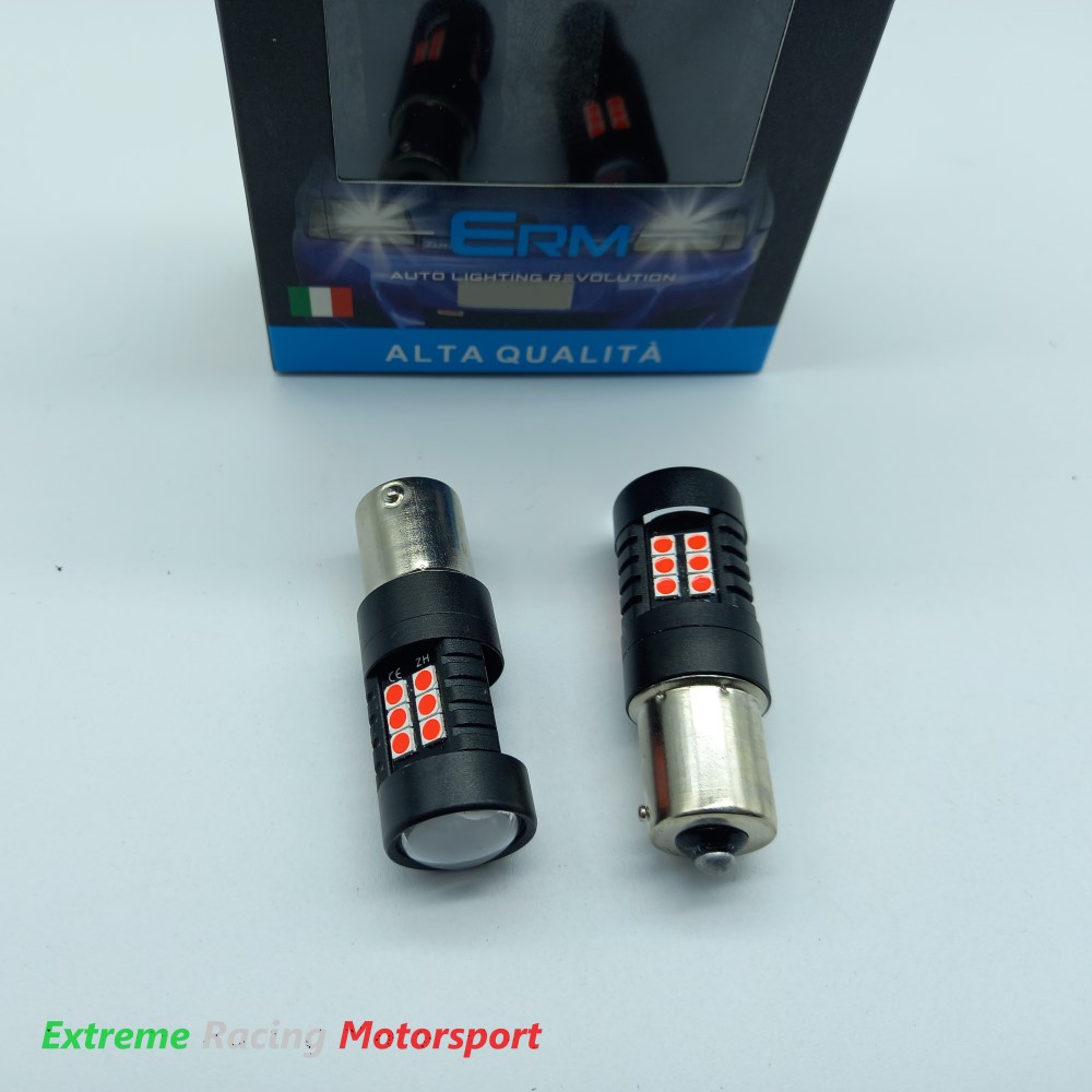 Xtreme Racing Lampadine LED BA15S P21W luci STOP coppia rosse CANBUS