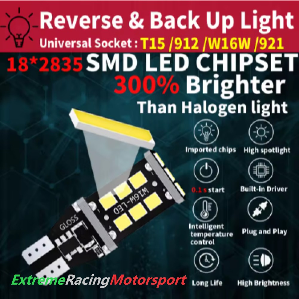 Xtreme Racing Lampadine LED T15 W16W lampadina rossa 1 pezzo CANBUS