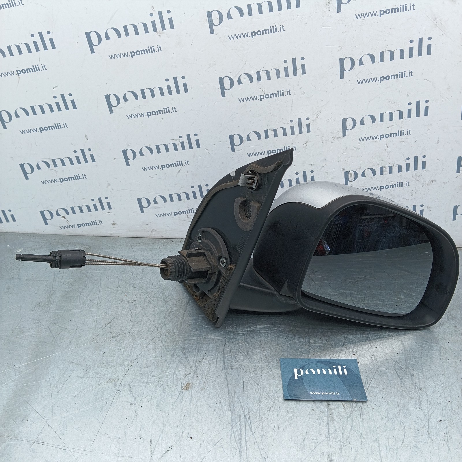 Pomili Cristalli Specchietto retrovisore manuale destro Fiat Panda 169 (2003-2012) 01704811600 usato