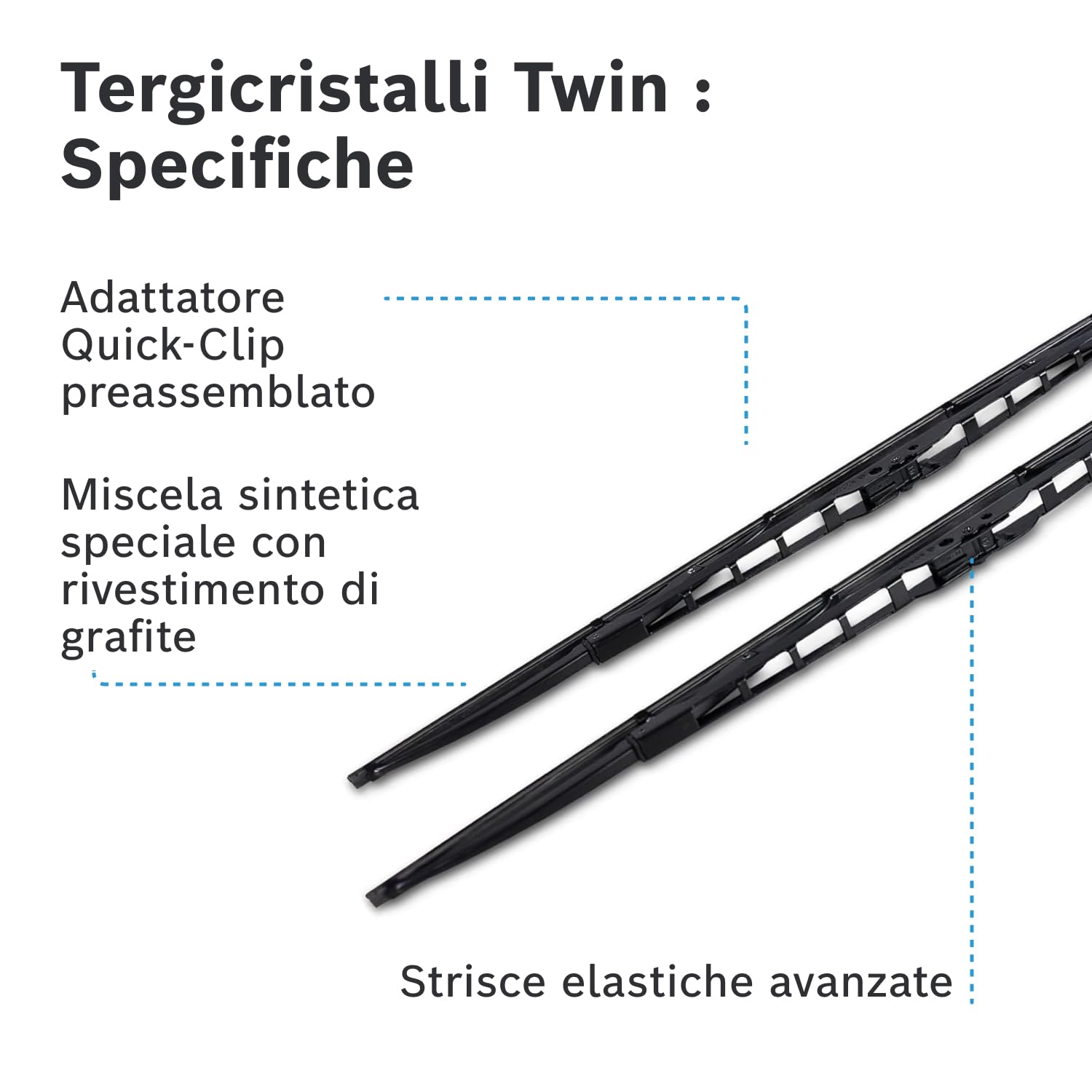 Bosch Twin 3397118420 spazzole tergicristallo anteriori 550 mm