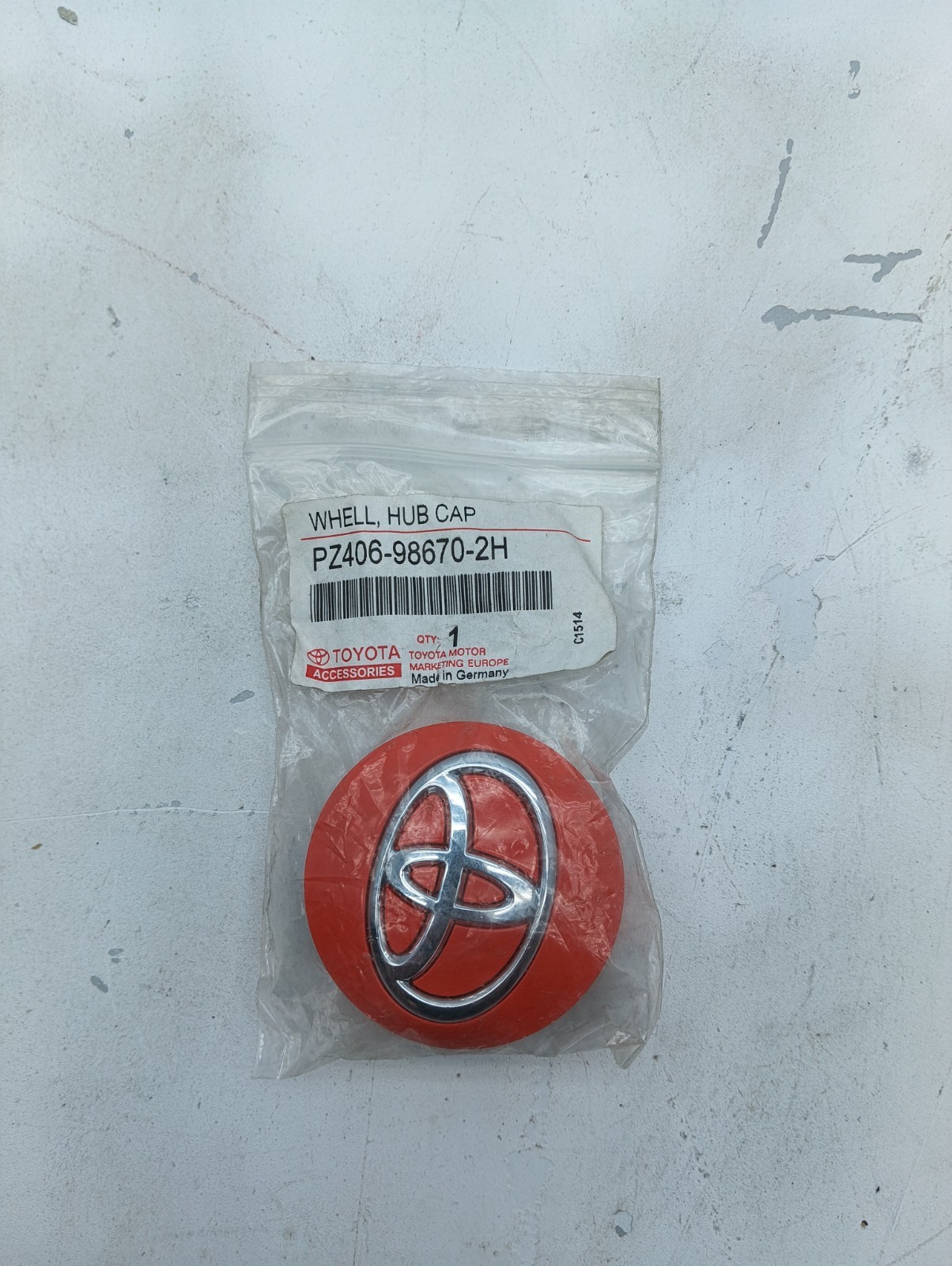 Pomili Altro auto tappi cerchio Toyota Aygo Yaris PZ406-98670-2H arancioni 4 pezzi