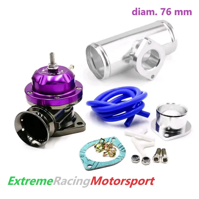 Xtreme Racing Impianto Carburante e Regolatori di Pressione Kit completo valvola pop off RS 76 mm viola