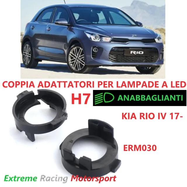 Xtreme Racing Accessori per Illuminazione LED ERM030 Kia Rio IV 17- adattatori H7