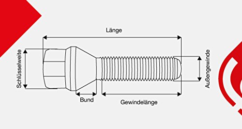 Bilstein Fissaggio ruote 46192 bullone ruota anteriore posteriore