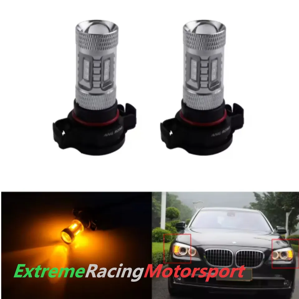 Xtreme Racing Lampadine LED PSY24W lampadine frecce anteriori arancioni coppia 900 lm