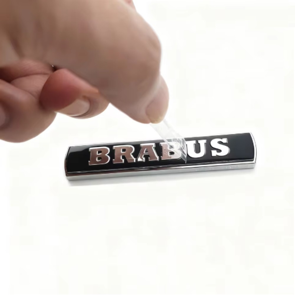 Xtreme Racing Decorazioni Auto e Adesivi Stemma Interno in Metallo Red/Silver Brabus 7,5 cm