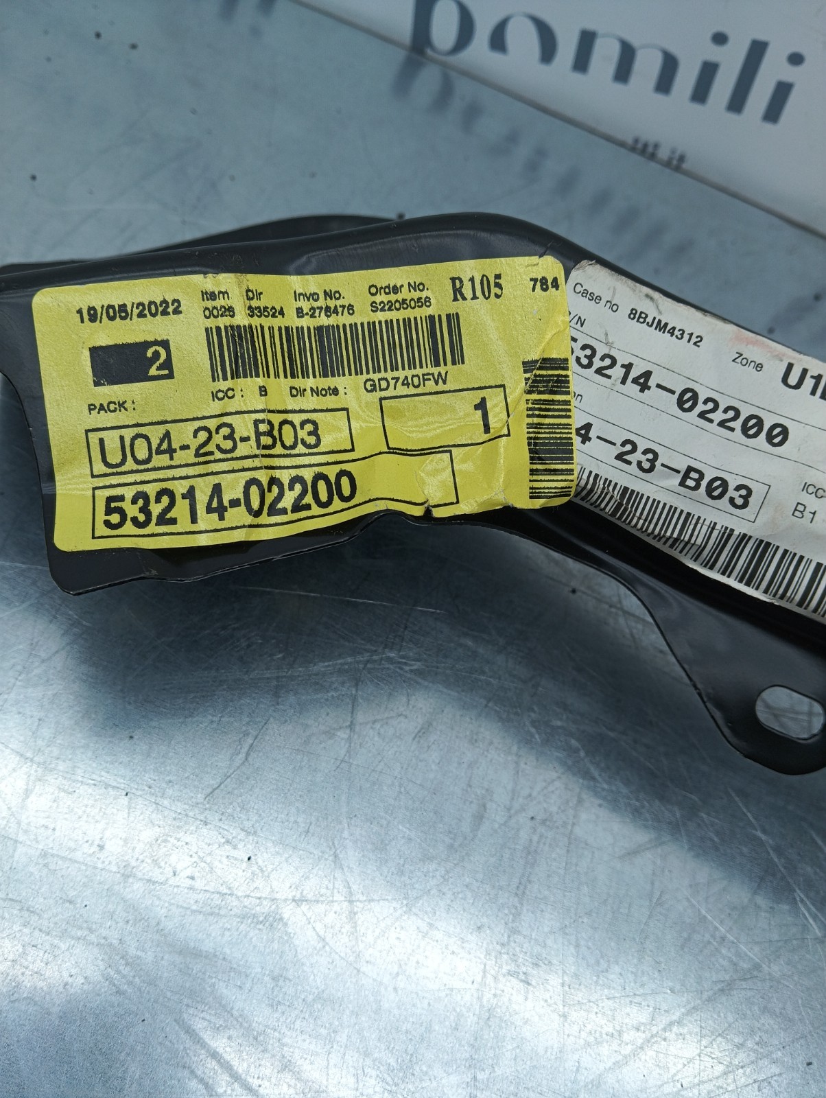 Pomili Motore e cambio con supporti Toyota Corolla staffa superiore sinistra radiatore 53214-02200