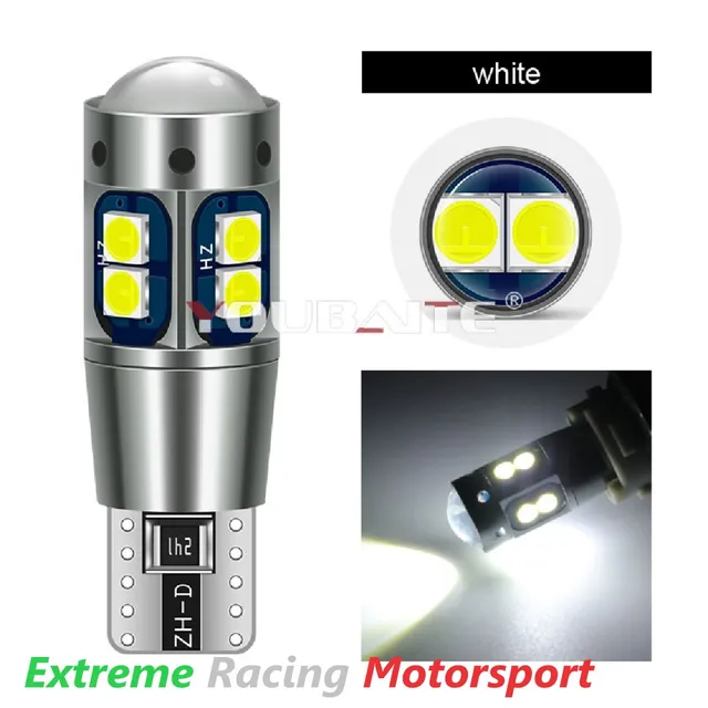 Xtreme Racing Lampadine LED ERM Youbante T10 W5W coppia bianche 2,8 W