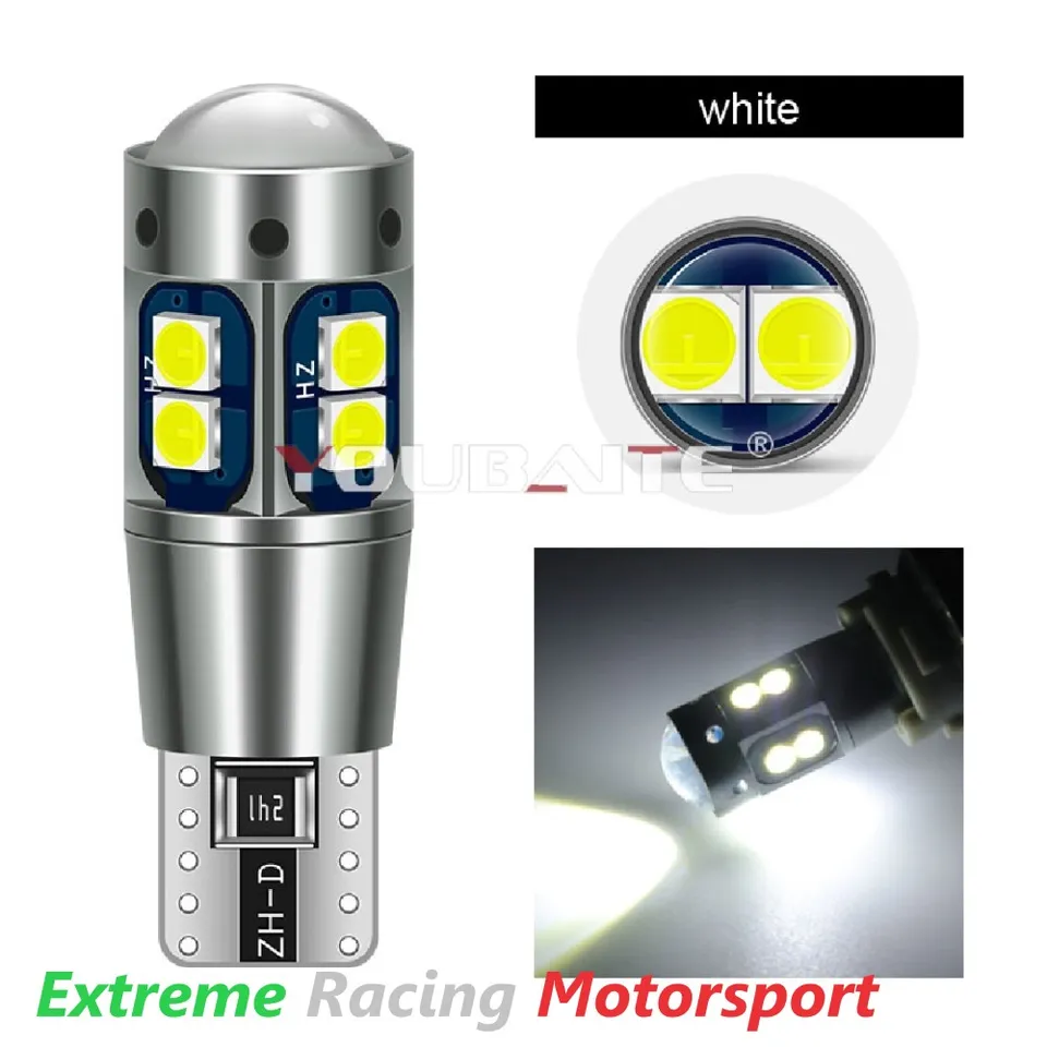 Xtreme Racing Lampadine LED ERM Youbante T10 W5W coppia bianche 2,8 W