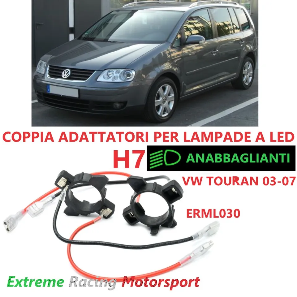 Xtreme Racing ERML30 adattatori H7 LED coppia per VW Touran I