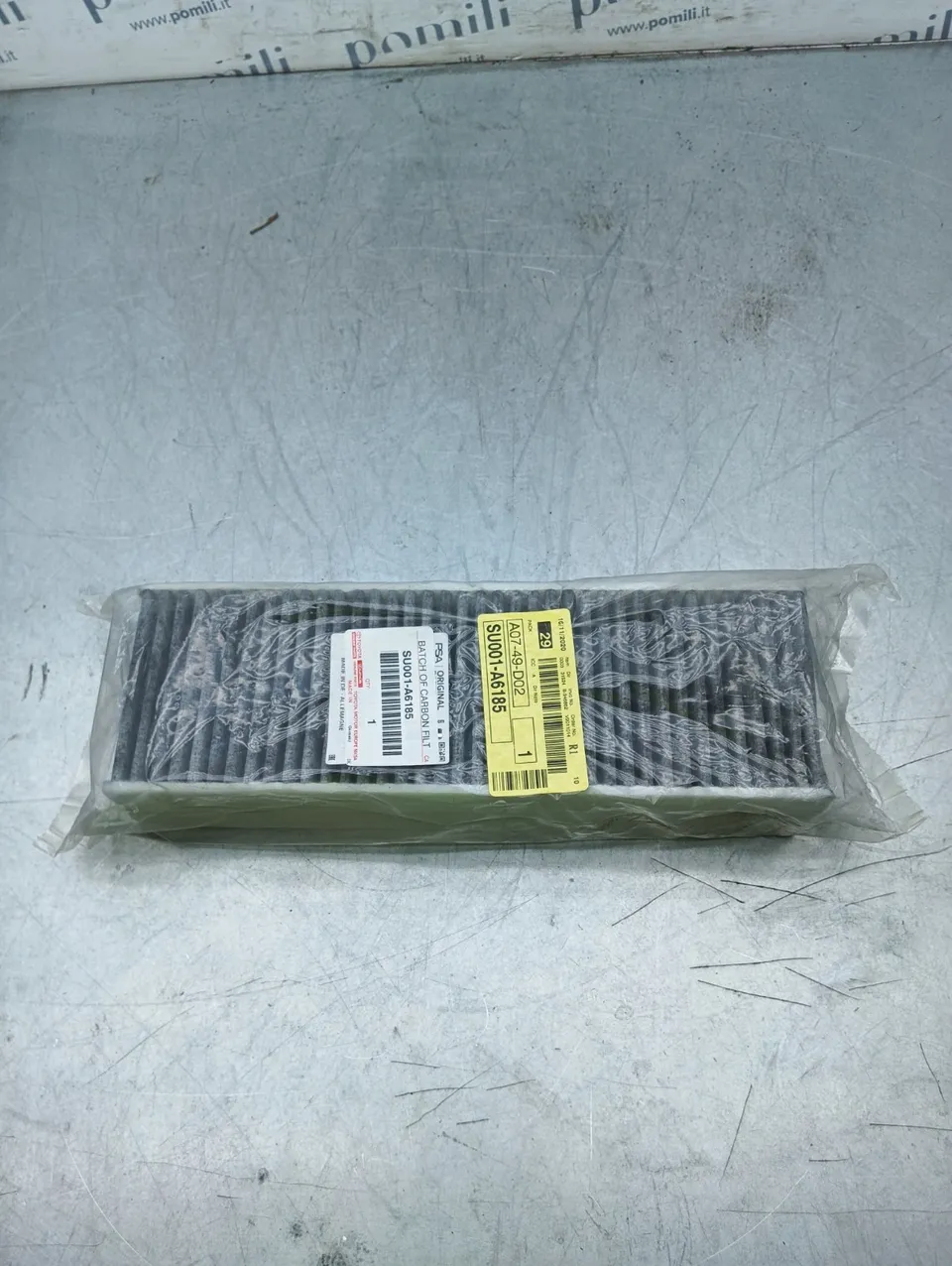 Pomili Climatizzazione Filtro abitacolo carbone attivo Toyota Proace/City (2013-2024) SU001-A6185 filtro carbone attivo