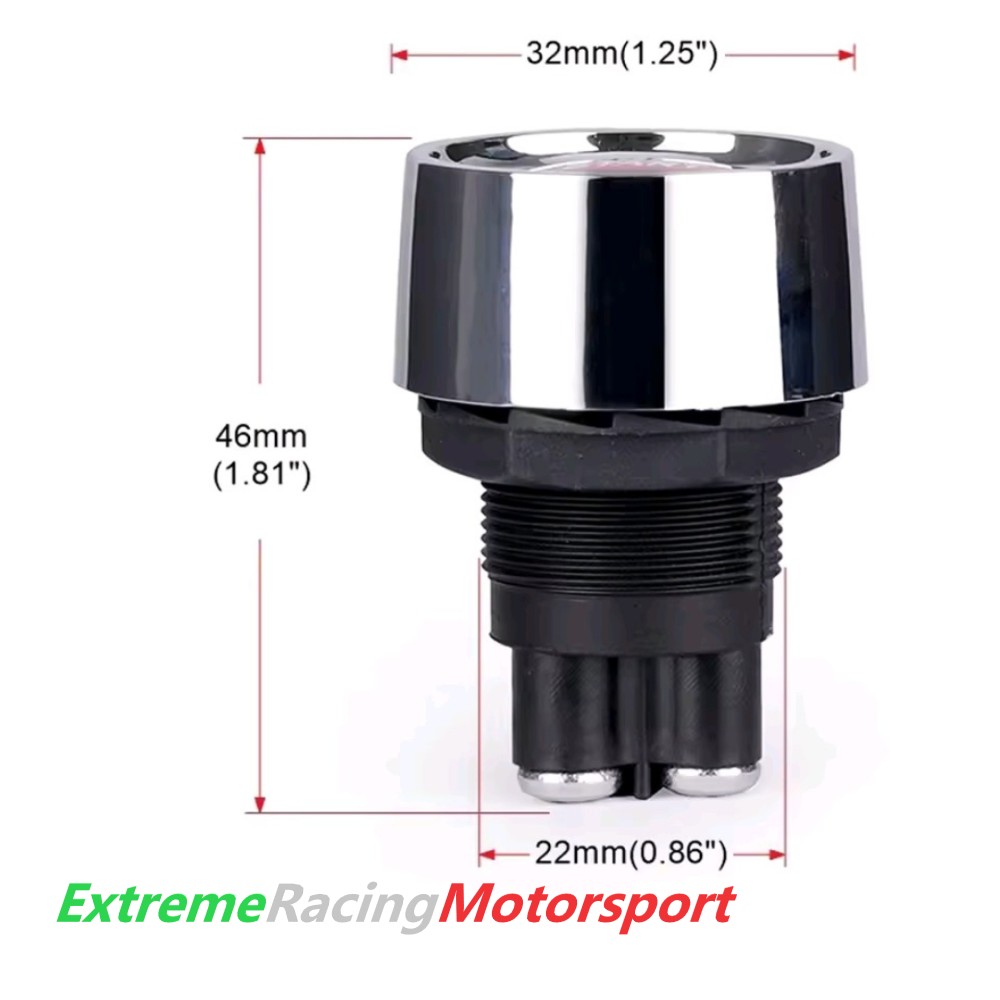 Xtreme Racing Decorazioni Auto e Adesivi Pulsante Engine Start 12V rosso foro 22 mm