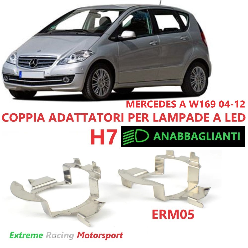 Xtreme Racing Accessori per Illuminazione LED ERM005 adattatori H7 Mercedes A W169 04-12