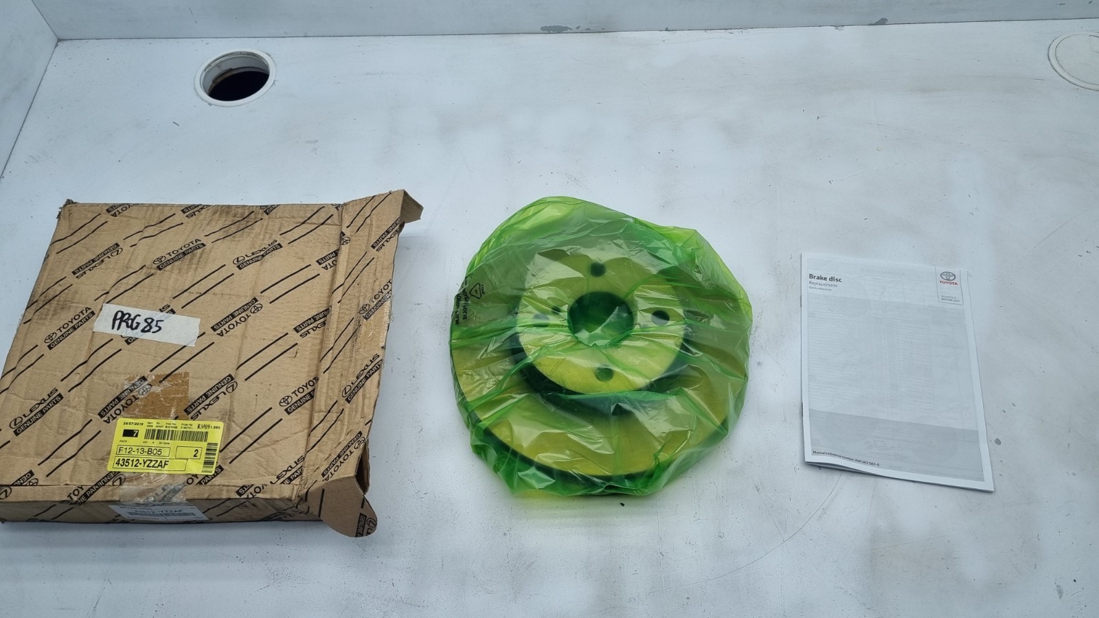 Pomili Freni e ricambi Disco freno Toyota Corolla 43512 YZZAF nuovo