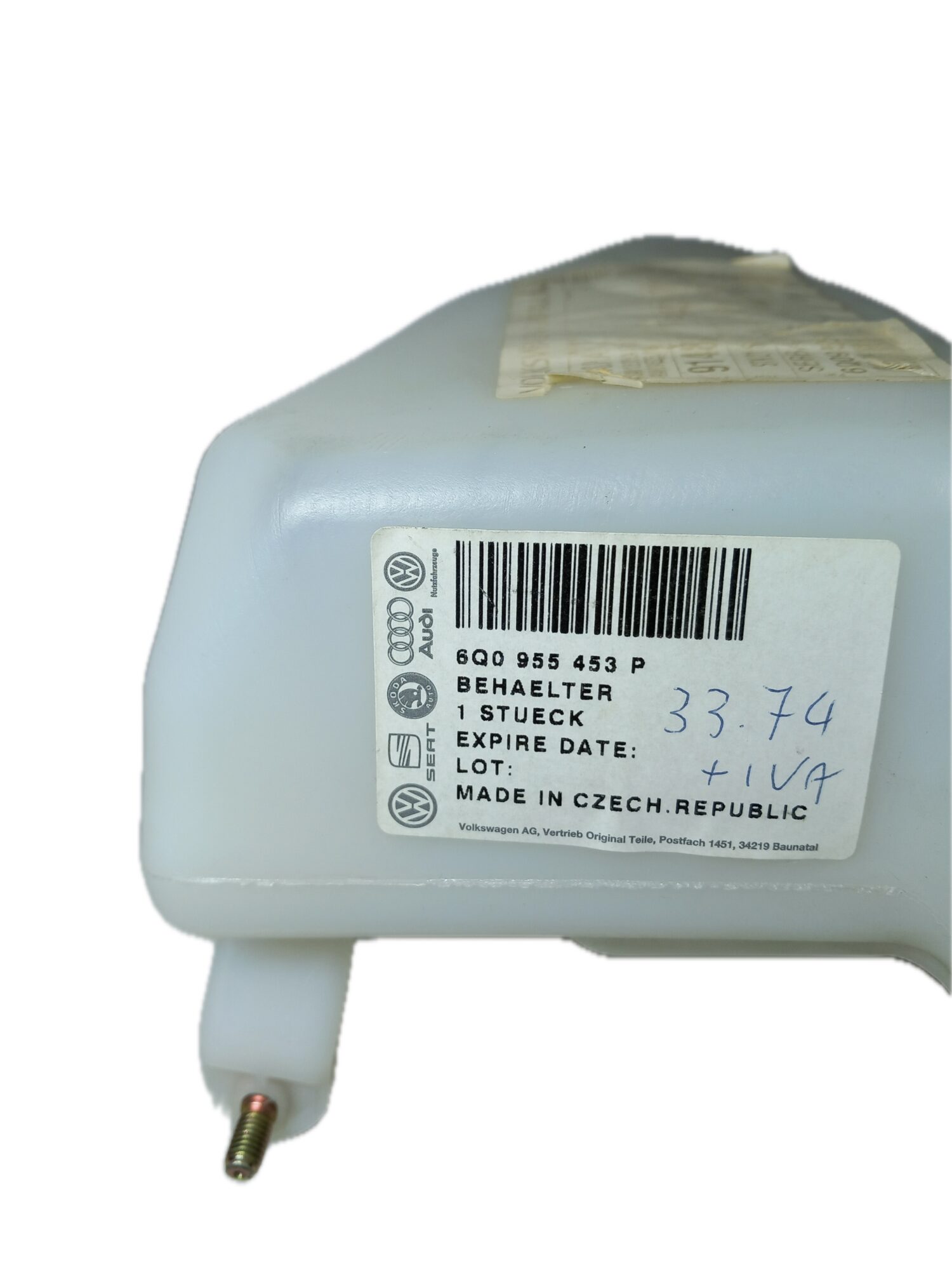 Sara Autoricambi Vaschette acqua vaschetta liquido refrigerante Volkswagen originale