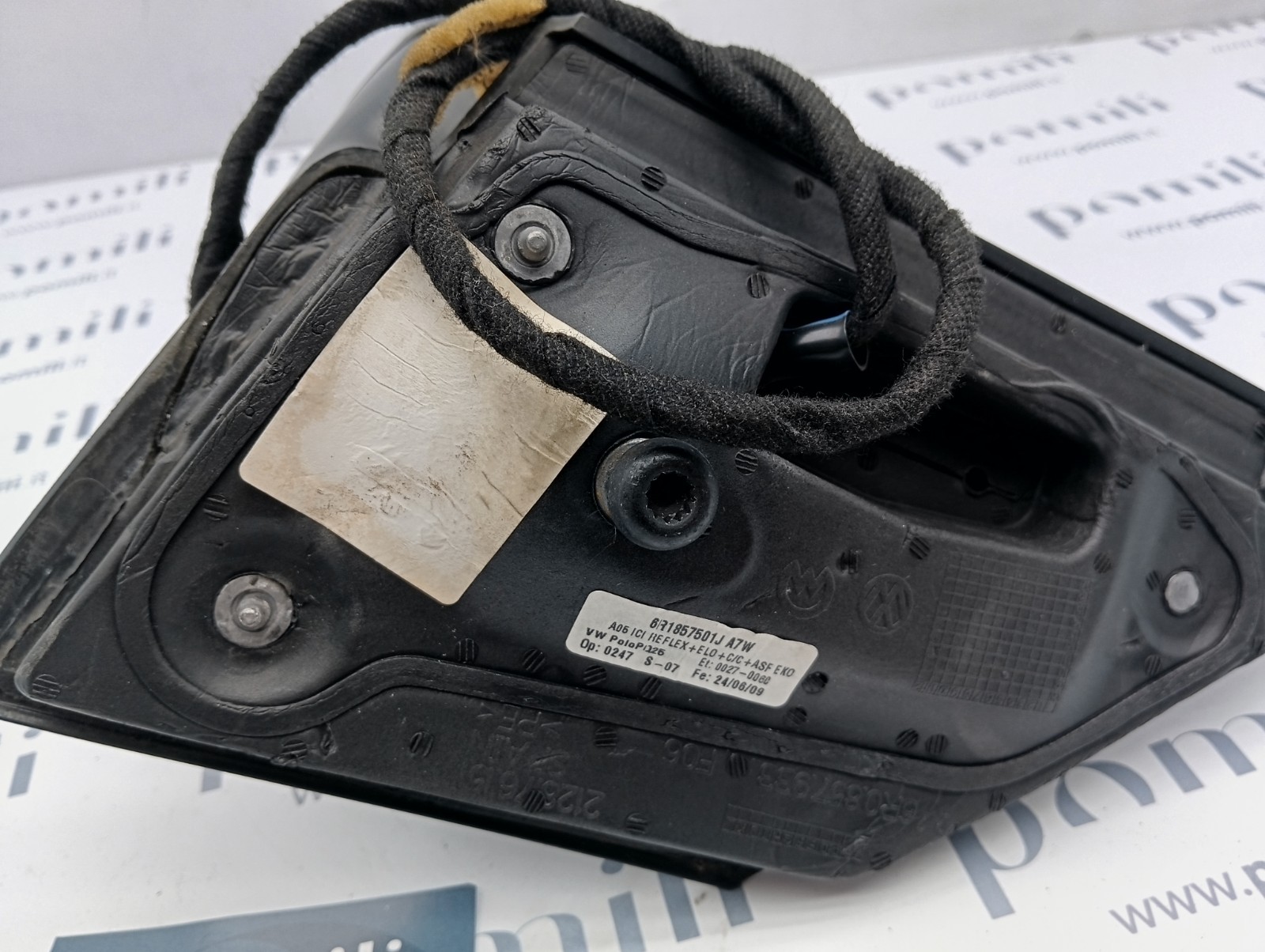 Pomili Cristalli Volkswagen Polo V 6R1857501JA7W specchietto retrovisore sinistro usato
