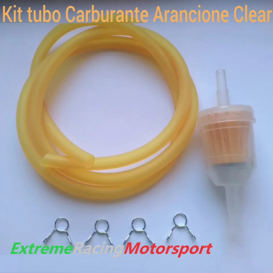 Xtreme Racing Impianto Carburante e Regolatori di Pressione tubo carburante 5×7 mm 6 pezzi arancio clear bassa pressione