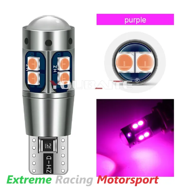 Xtreme Racing Lampadine LED ERM Youbante T10 W5W viola 2 pezzi