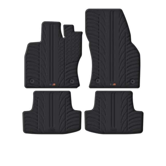 Travall Car Mats VW T-Roc Rubber tappetini 2017-2025 in gomma