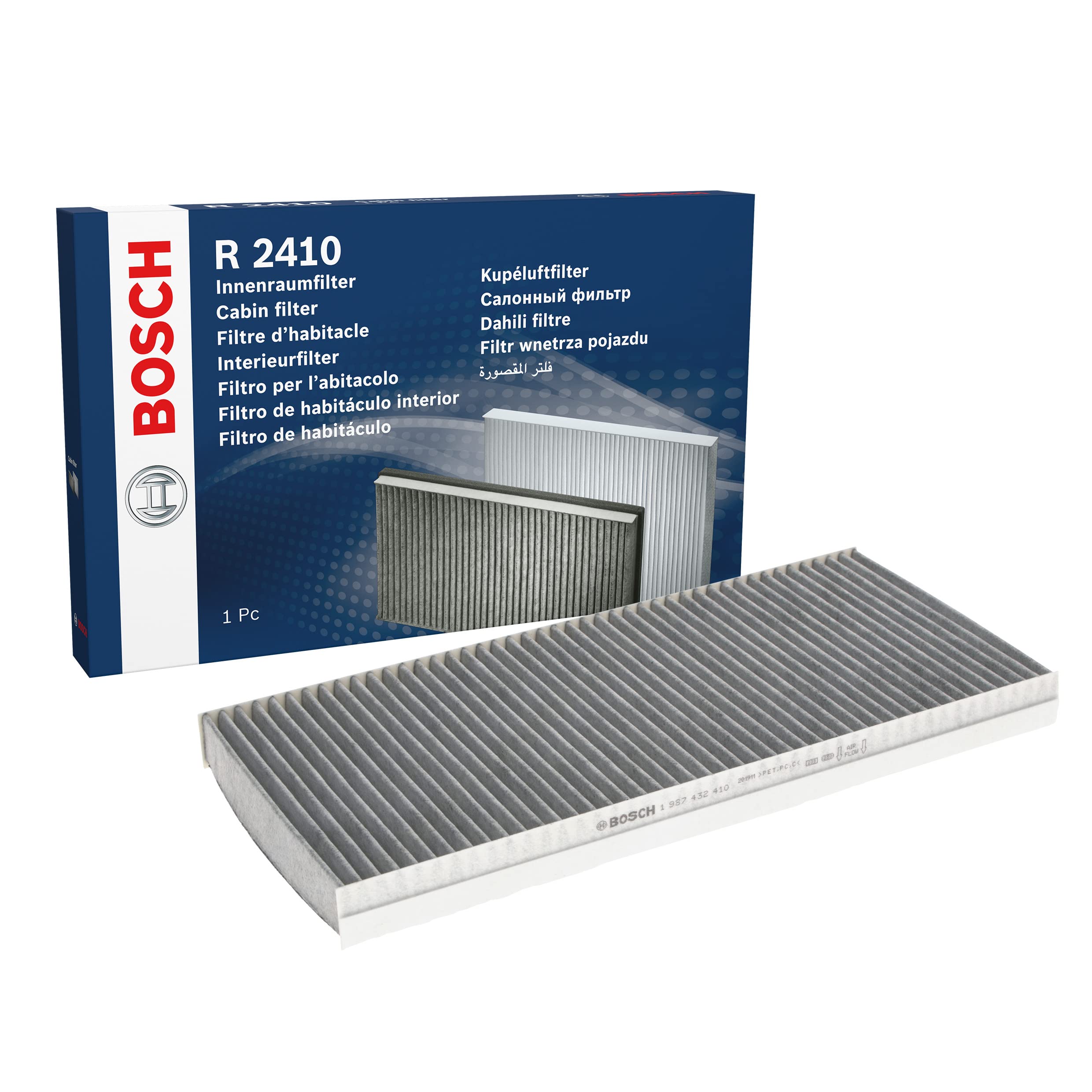 Bosch Filtri Filtro Aria abitacolo 1987432410 filtro abitacolo antiodore ai carboni attivi 1 pezzo