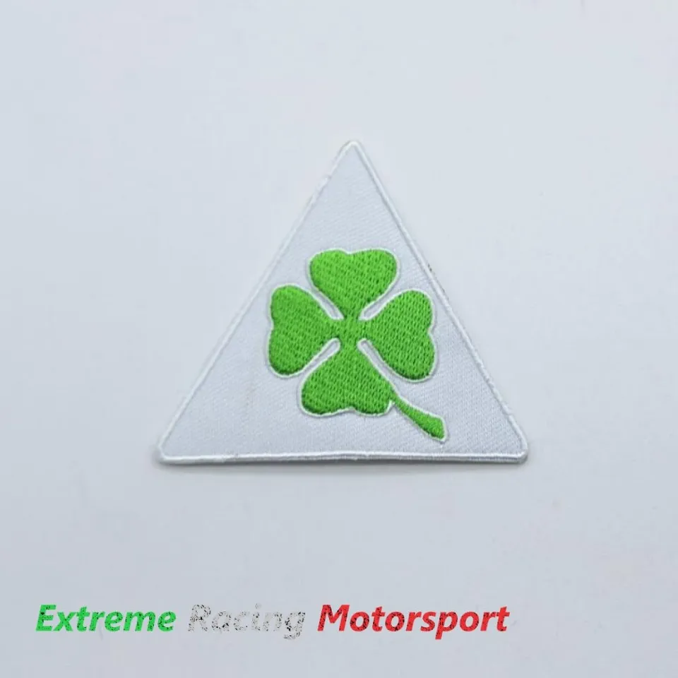 Xtreme Racing Decorazioni Auto Patch Termoadesivo Quadrifoglio Verde 7 cm ricamato