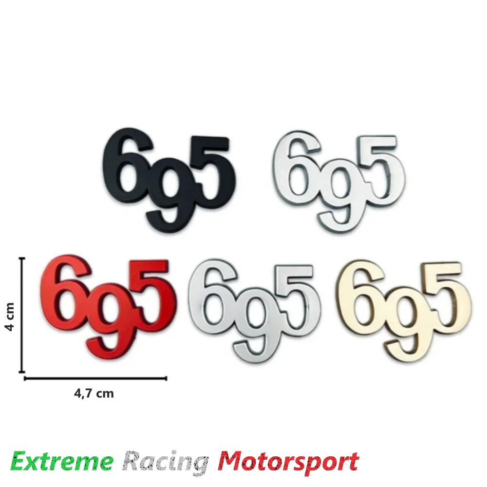 Xtreme Racing Decorazioni Auto e Adesivi Stemma in Alluminio 695 adesivo 3M