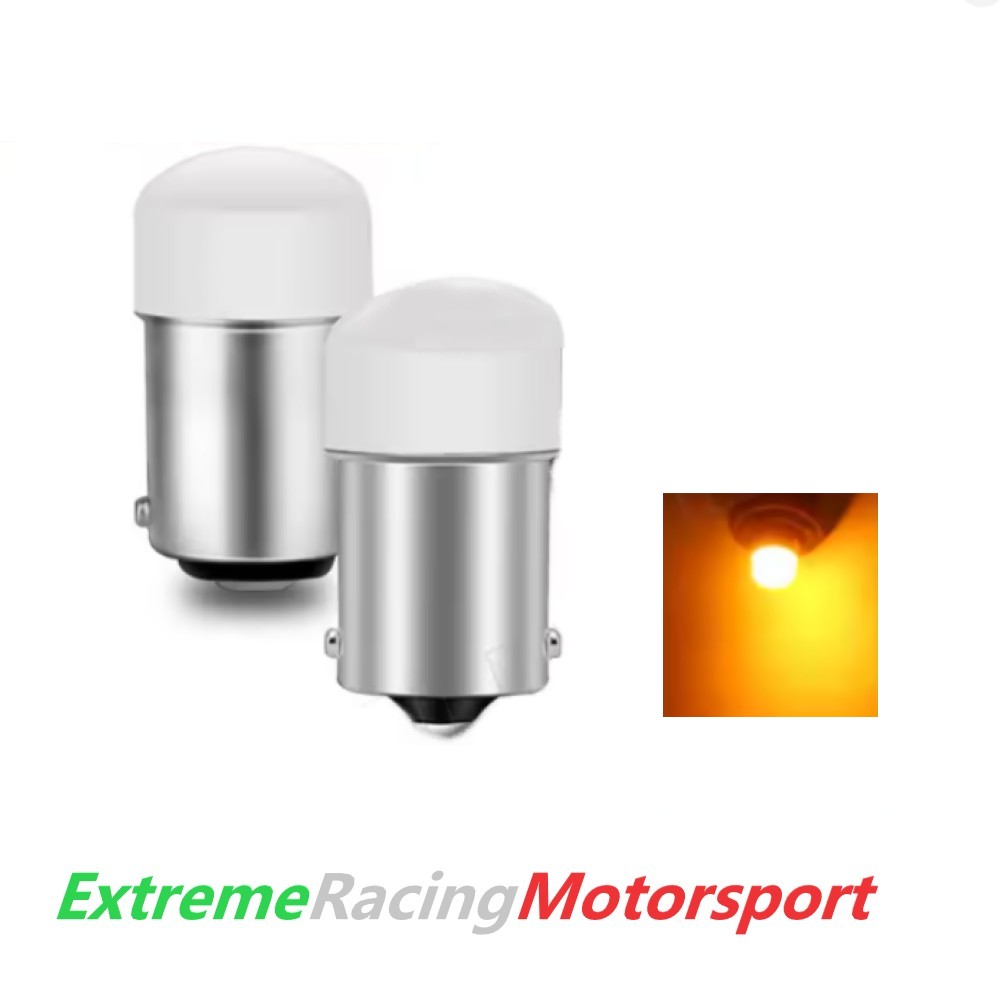Xtreme Racing Lampadine LED BA15S R10W 1156 lampadine frecce arancioni coppia