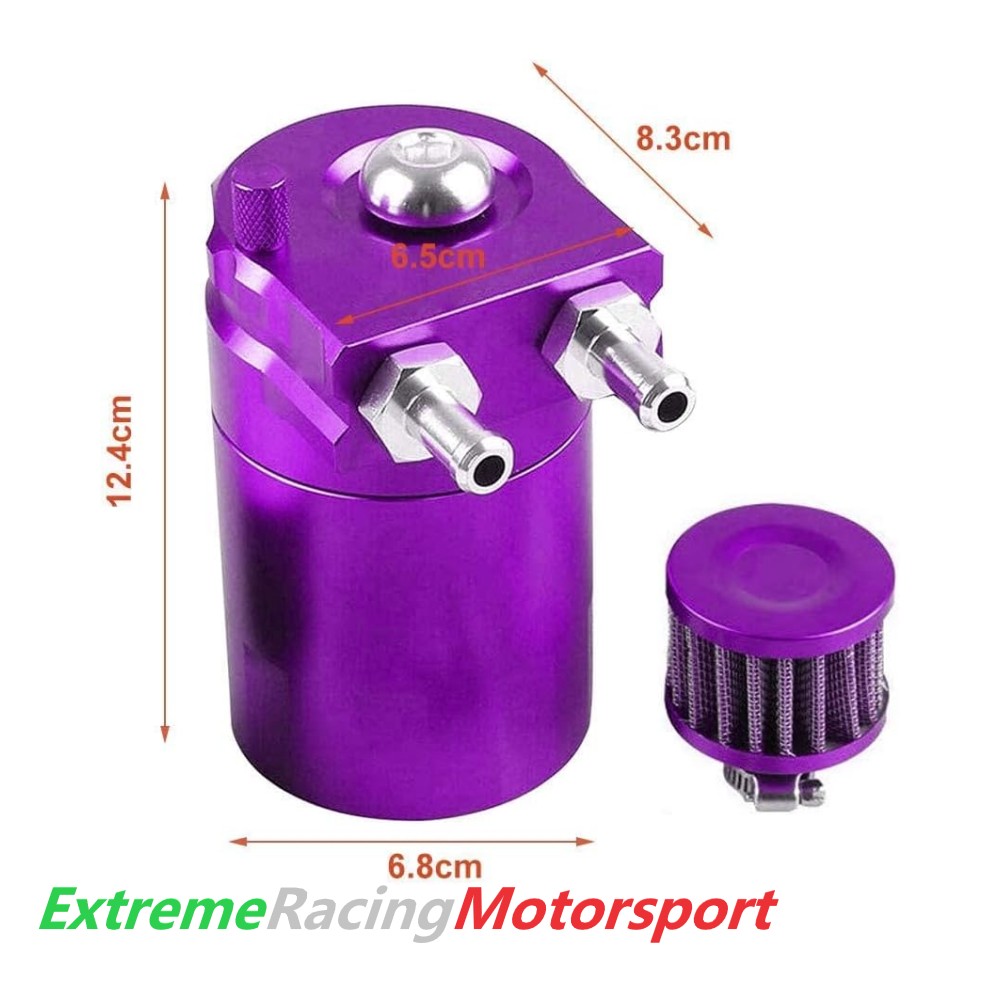 Xtreme Racing Filtri Olio e Carburante RVO Purple serbatoio recupero vapori olio alluminio