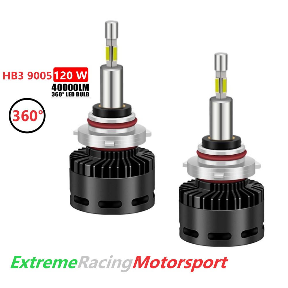 Xtreme Racing Lampadine LED ERM XTREME 40K 360° HB3 9005 coppia lenticolari