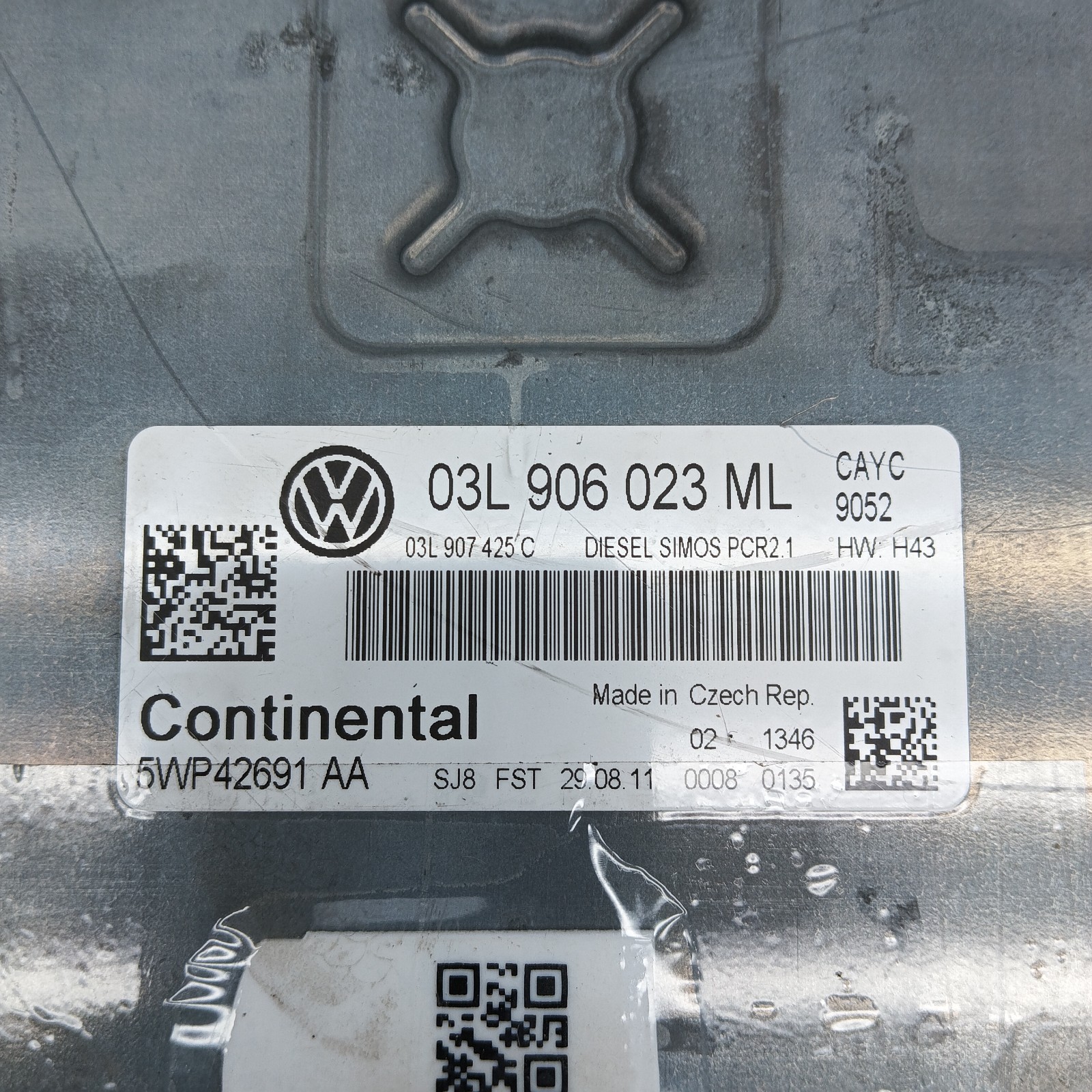 Pomili Motorini avviamento, alternatori, ECU e cavi Volkswagen Golf 6 03L906023ML centralina motore diesel usata