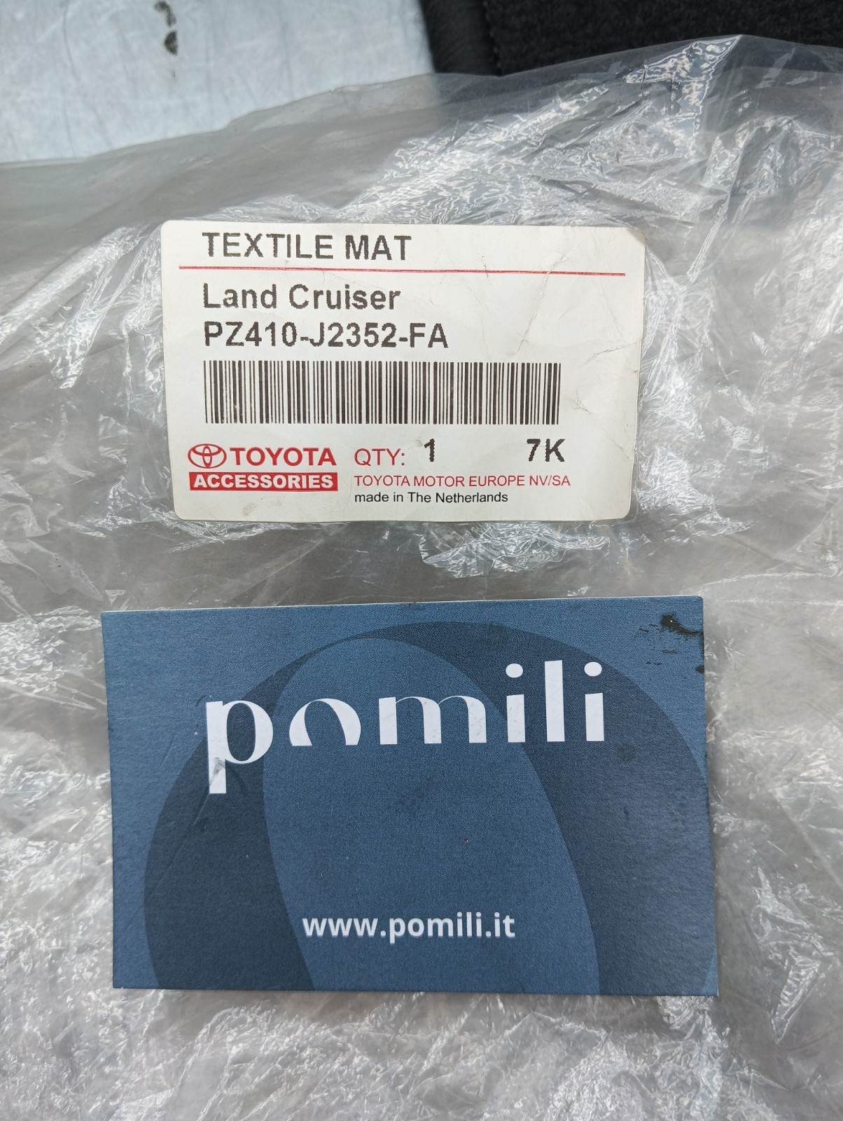 Pomili Rivestimenti interni Set tappetini Toyota Land Cruiser J150 PZ410-J2352-FA completo