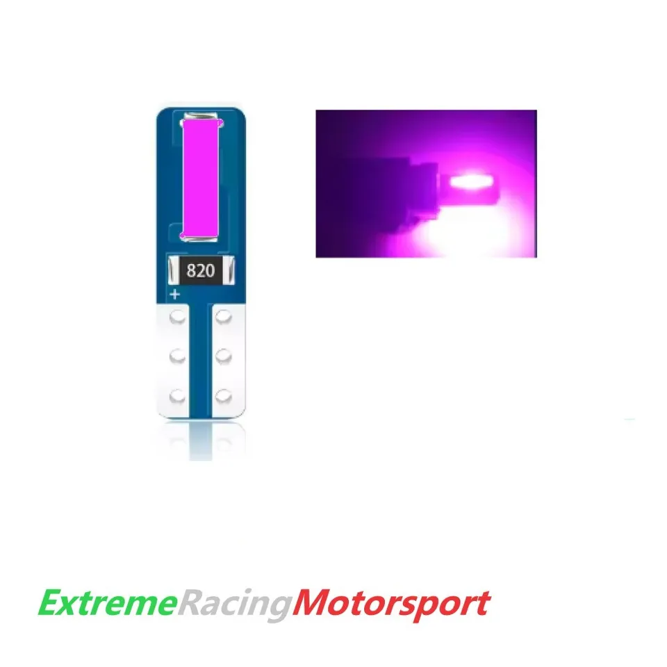 Xtreme Racing Lampadine LED ERM T5W viola per interni e strumentazione 12V