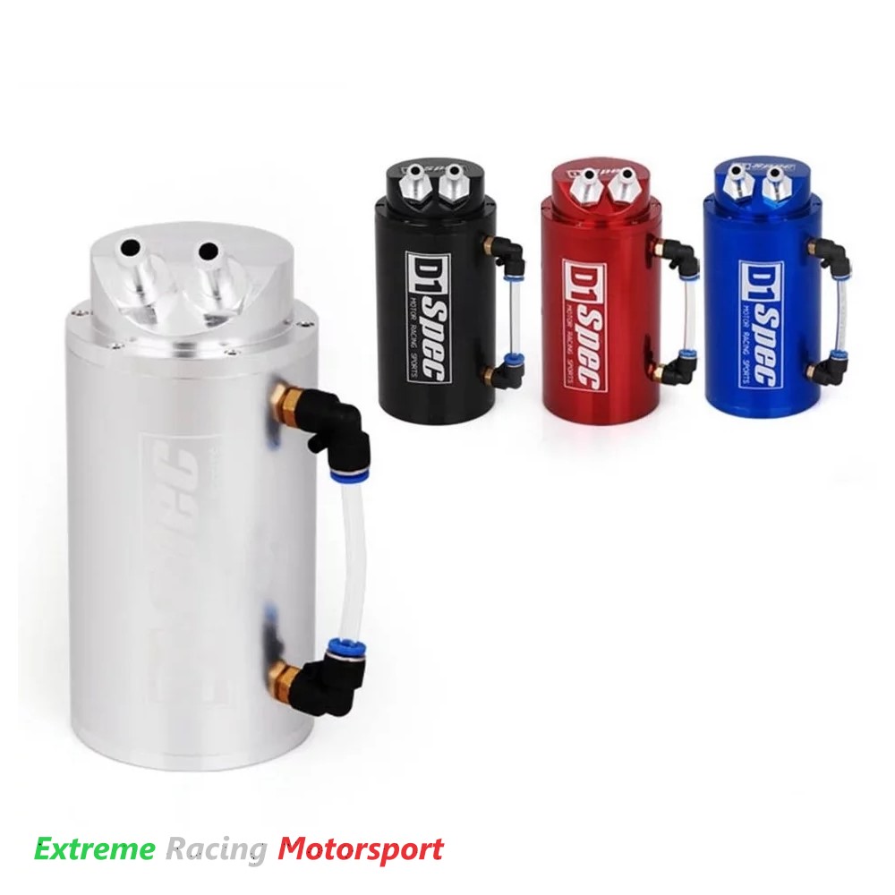 Xtreme Racing RVO Silver serbatoio recupero vapori olio 8 x 16 cm alluminio