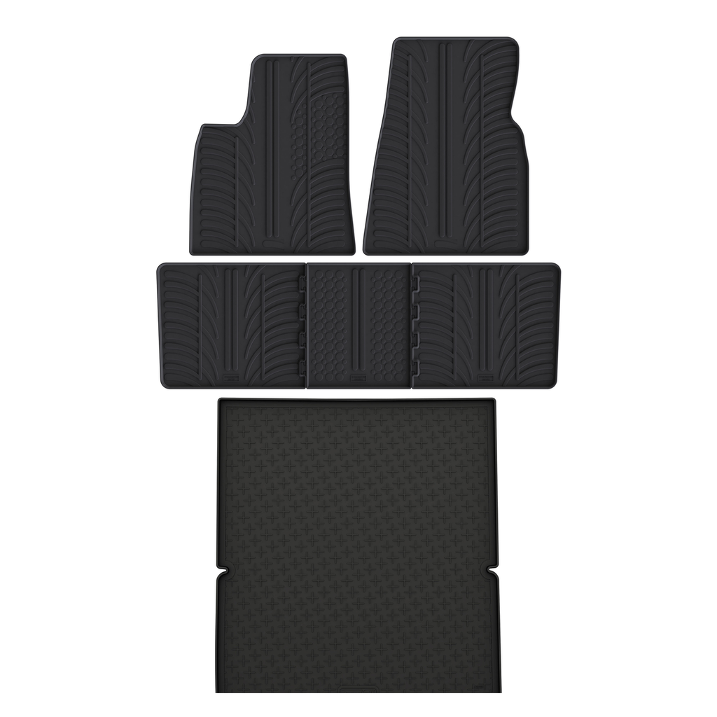 Travall Bundles Tesla Model S Rubber Boot Liner and Rubber Car Mats Bundle (2014-2016) gomma