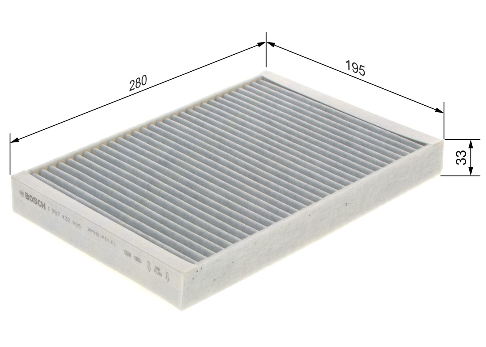 Bosch Filtri 1987432405 filtro abitacolo carboni attivi antiodore